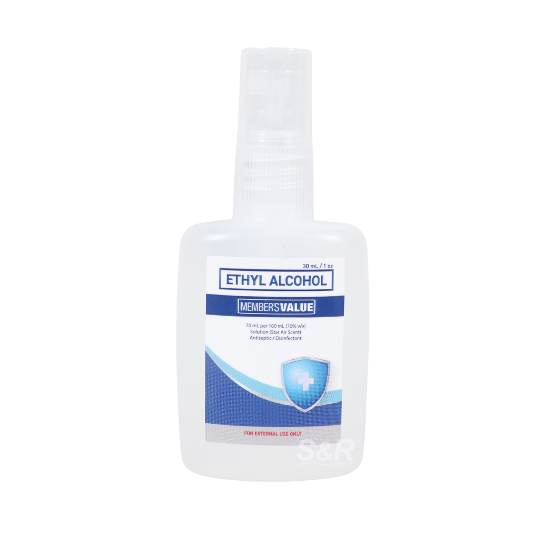 Member's Value Ethyl Alcohol 70% Solution 4pcs x 30mL